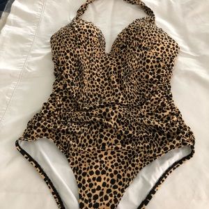 Victoria’s Secret One Piece Leopard Swimsuit Large